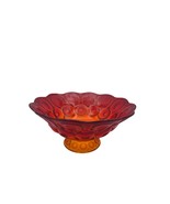 Moon and Stars Amberina Footed Bowl 11 in Diameter - £25.80 GBP