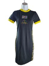Nike Sportswear Essential Peace Dress Women&#39;s Black Yellow NWT Sz Small - £35.18 GBP