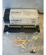 Monoprice 12 Port Cat6 RJ45 10&quot; Mini Patch Panel MP-C6U8WMH12 7304 - $8.91