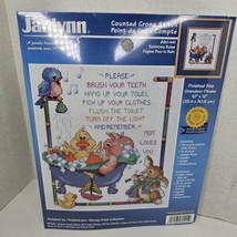Janlynn  Counted Cross Stitch Kit #80-441 Bath Time Rules Vintage NEW - £12.11 GBP