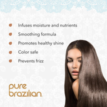 PURE BRAZILIAN Anti-Frizz Shampoo, Conditioner, Serum, Masque Set image 2