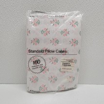 Vintage Jcpenney 2 Standard Size Pillow Cases Country Manor Floral NOS - £15.25 GBP
