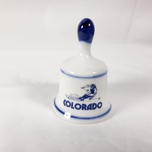 Colorado Souvenir Bell Skier Ceramic Vintage - $22.77