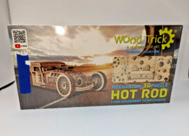NIB Wood Trick Hot Rod Model Mechanical 3D Wooden Puzzle - £25.04 GBP