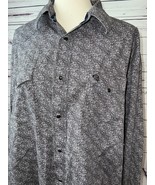 George Strait Western Cowboy Shirt Pearl Snap XXL Mens 2X Rodeo Paisley - $40.10 CAD