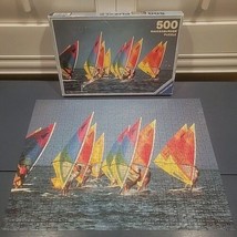 Windsurfing Sailboarding Ravensburger Puzzle 500 Pc Nautical COMPLETE Vtg 1986 - £19.48 GBP