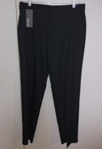 KENNETH COLE MEN&#39;S BLACK POLYESTER TWILL STRETCH DRESS PANTS-34x32-NWT-$... - £35.71 GBP