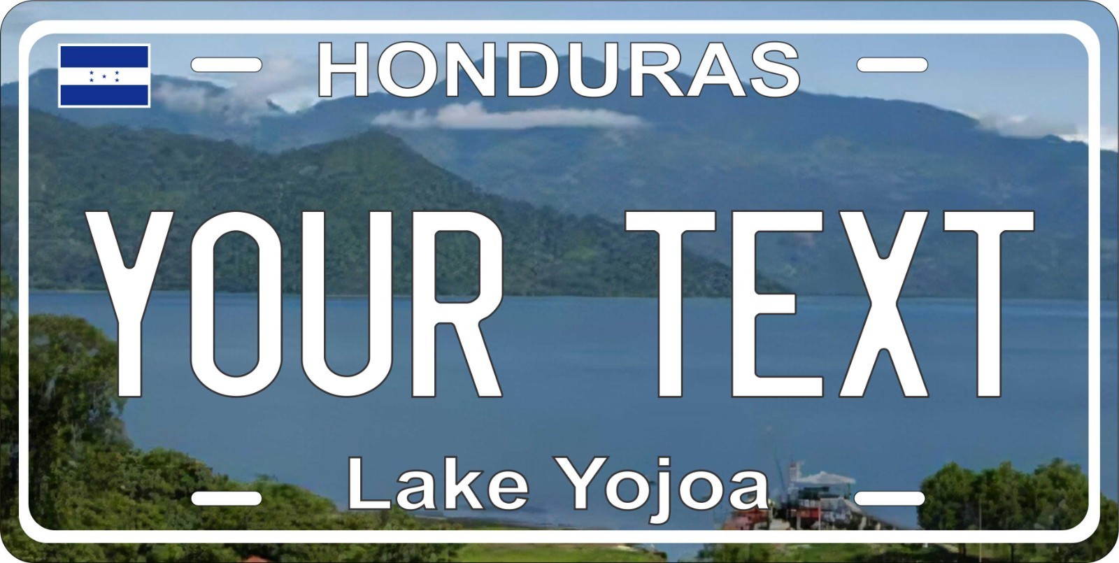 Honduras Lake Yojoa City License Plate Personalized Car Bike Motorcycle - $10.99+