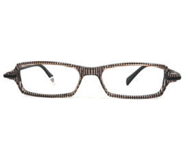 Jean Lafont Eyeglasses Frames 107 THEO Black Brown Clear Checkered 48-15-130 - £110.35 GBP