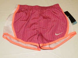 Nike Dri Fit youth girls active 6 Running shorts 36A005-AA6 Pink Pow NWT*^ - £10.94 GBP