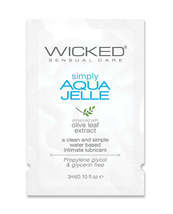 Wicked Sensual Care Simply Aqua Jelle Water Based Lubricant - .1 oz - $22.57