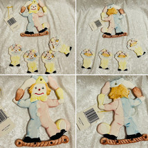 Baby Crib Mobile Ceramic Clowns in Pastel Colors - £15.73 GBP