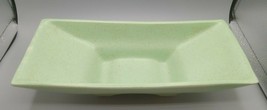 McCoy Planter/Console Bowl Celadon Matte Speckled Green Rectangular #1602 - $23.36