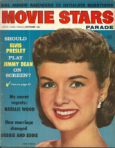 Movie Stars Parade - October 1956 - James D EAN, Elvis Presley, Sal Mineo, More! - £22.33 GBP