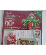 PLAID Victorian Santa Decoupage Paper &amp; Projects  #1472 1994 BRAND NEW S... - $143.35 MXN