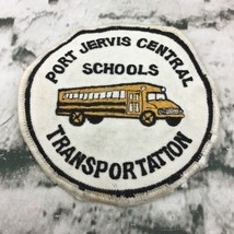 Vintage Jervis Central Schools Transportation School Bus Woven 3.5” Patch  - £7.74 GBP