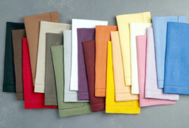 Sferra Festival Dinner Napkins 100% Linen SET/4 Hemstitched 20x20" New C... - $49.90