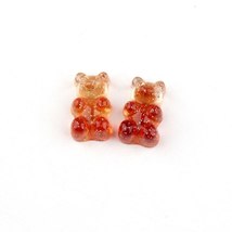 Anykidz 10pcs Red Orange Glitter Bear Shoe Charm Accessories Jeans Clogs... - £16.51 GBP