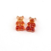 Anykidz 10pcs Red Orange Glitter Bear Shoe Charm Accessories Jeans Clogs... - $20.90