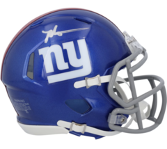 Malik Nabers Autographed New York Giants Mini Speed Helmet Fanatics - £101.62 GBP