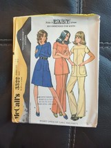 1972 Mc Call&#39;s #3322 - Ladies Cute Retro Dress - Long Tunic &amp; Pants Pattern Sz 14 - £7.46 GBP