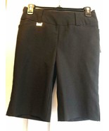 NWT Ladies LISETTE L SPORT BLACK PULLON STRETCH GOLF SHORTS - 6 8 &amp; 10 - $49.99