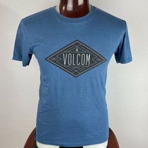 Volcom Mens Blue Medium M Graphic Blue Short Sleeve T-Shirt * - $16.19