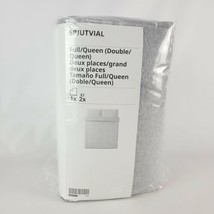 Ikea Spjuvial Full/Queen Duvet Cover w/2 Pillowcases Jersey Light Gray S... - $79.18