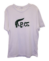 Lacoste X A.P.C. Logo Graphic T-Shirt In Cotton Men White M - £87.46 GBP