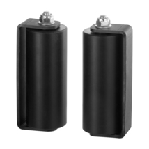 VEVOR Sliding Gate Kit, 6” Rolling Gate Hardware Kit C-type Bracket, Black - $24.90