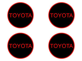 Toyota #20  - Set of 4 Metal Stickers for Wheel Center Caps Logo Badges Rims  - $24.90+