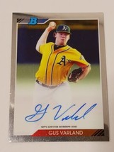 Gus Varland Oakland Athletics 2020 Bowman Heritage Certified Autograph Card - £3.88 GBP