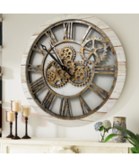 AMERICA LINE WALL CLOCK ROUND 24 INCH DESERT BEIGE - $235.84 CAD