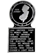New Jersey State Marker, New Jersey State Plaque, Metal Plaque, Hand Pai... - £36.02 GBP