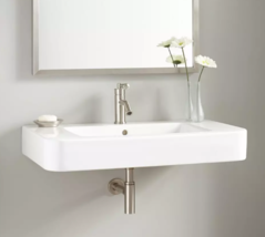 New 34&quot; Burleson Porcelain Wall-Mount Sink by Signature Hardware - $259.95