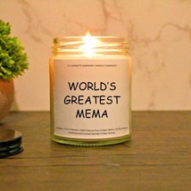 World&#39;s Greatest Mema Candle | Best Grandma Gift | Love And Appreciation - £14.60 GBP