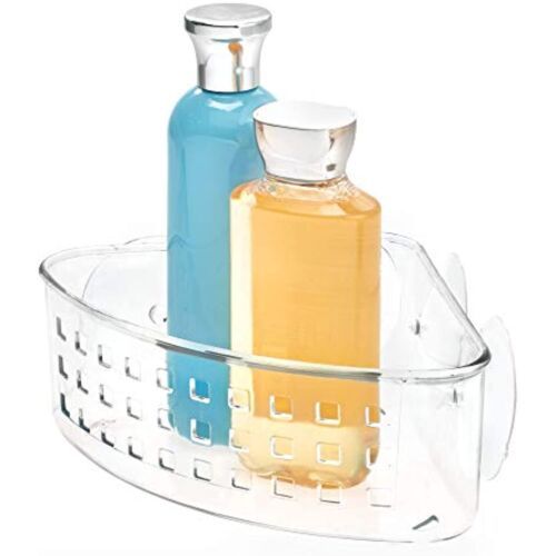 iDesign Plastic Bathroom Suction Holder, Shower Organizer Corner Basket for - $23.58