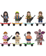 8Pcs Stranger Things Season 5 Minifigures Eddie Munson Eleven Dustin Min... - $23.29