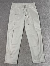 James Perse Pants Womens Size 2 Beige Drawstring Career Casual Wide Leg ... - $49.49