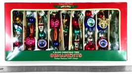 Christopher Radko Shiny Brite Glass Christmas Ornaments - *1940’s Design w/ Box - $37.03