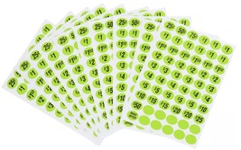 Hillman 848617 Removable Adhesive Numbers Price Stickers Labels - 600 pcs. - $338.69 MXN