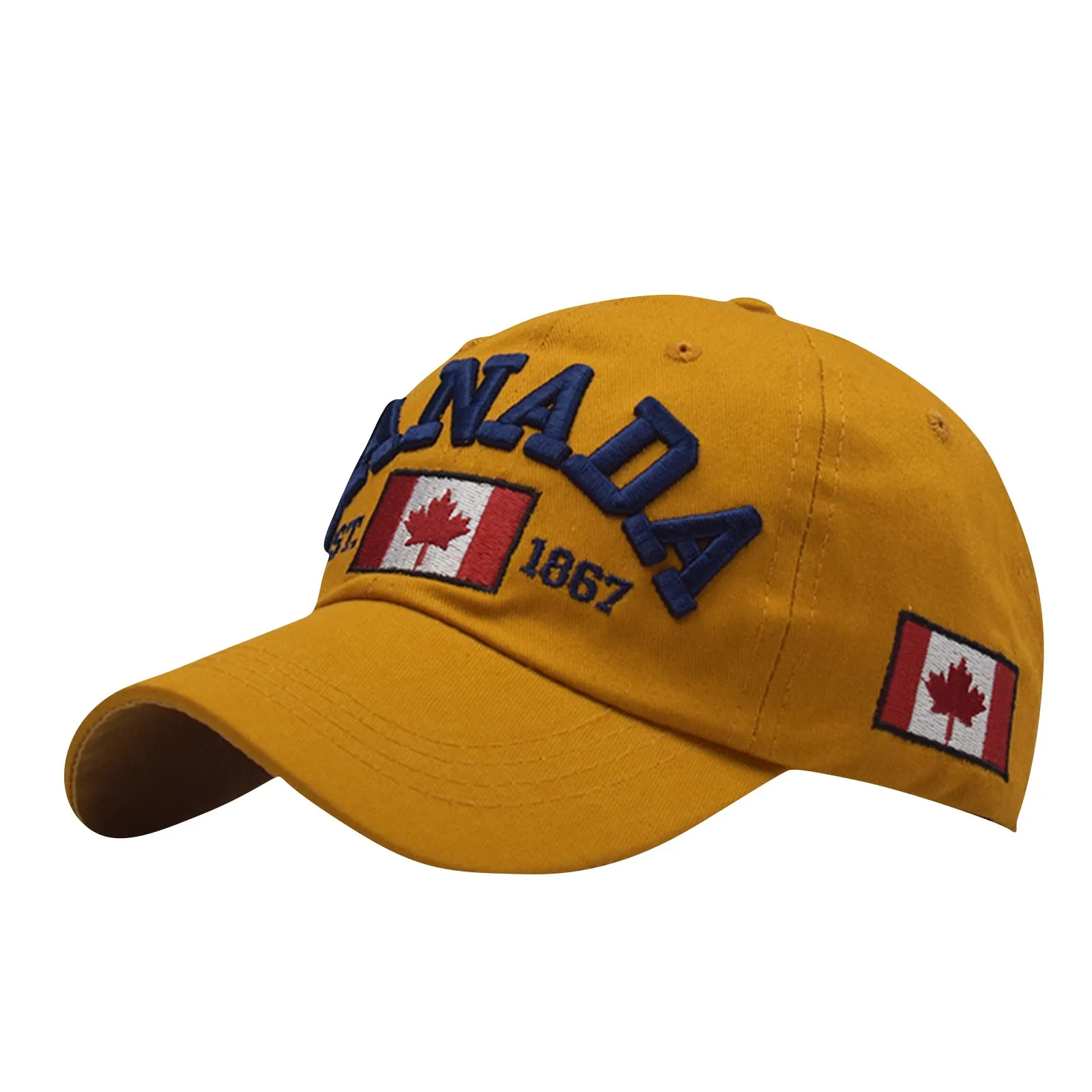 Adjustable Baseball Caps For Men Women Kids Canada Printed Baseball Cap Fashion - £10.35 GBP+