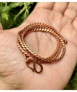 8 inch Pure Copper Solid Chain Bracelet, Healing Copper Jewelry, Spiritual - $18.61