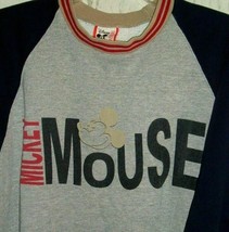 Vintage Sweatshirt 80s 90s Mickey Mouse Disney Designs XL USA Gray Grunge - $79.17