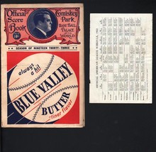 CHICAGO WHITE SOX VS. PHILADELPHIA A&#39;S- 1933-SCORE CARD-BASEBALL - £89.30 GBP