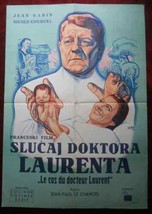 1957 Original Movie Poster Le Cas du Dr Laurent The Case Chanois Gabin Courcel - £108.17 GBP