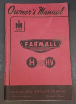 Vintage IH International Harvester Farmall Owner&#39;s Manual H and HV  - $49.49