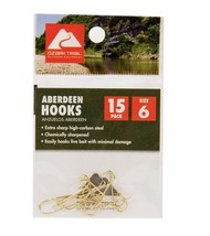 Ozark Trail Aberdeen Fishing Hooks, Size 6, Pack of 15 Hooks - $2.29