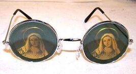 6 VIRGIN MARY HOLOGRAM SUNGLASSES religious novelty glasses guadalupe ey... - $26.77 CAD
