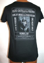 Elvis Costello 2022 Austin City Limits King Of America Concert Womens T-SHIRT M - £23.73 GBP
